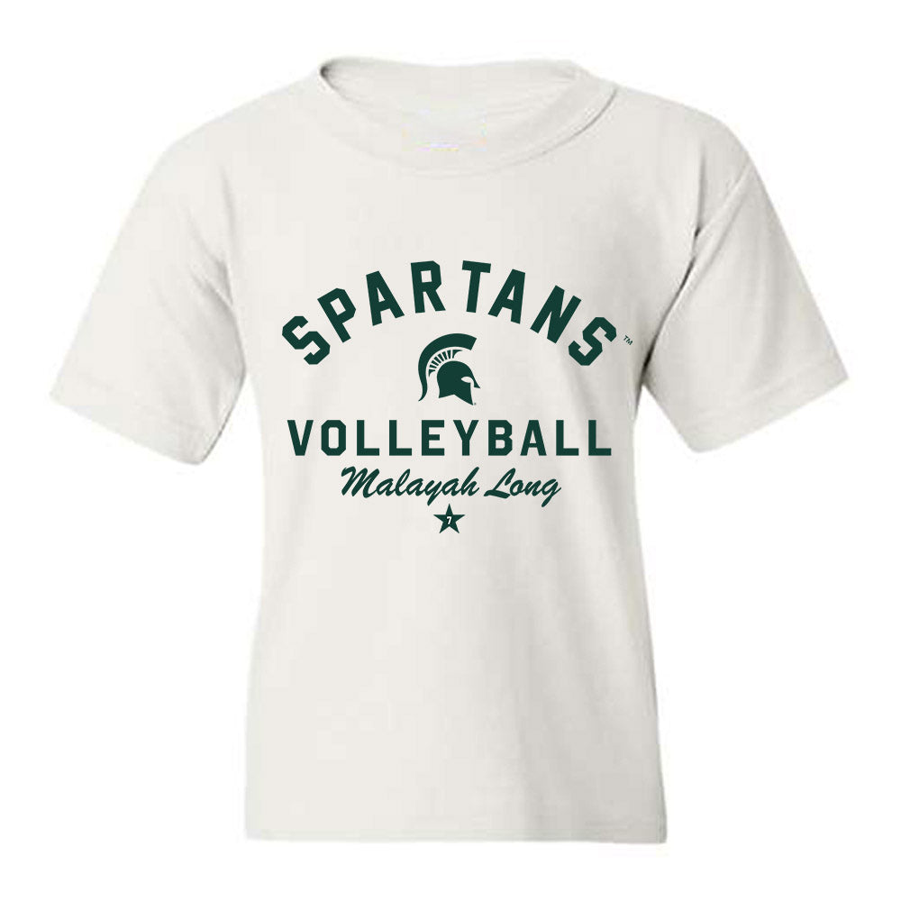 Michigan State - NCAA Women's Volleyball : Malayah Long - Classic Shersey Youth T-Shirt-0
