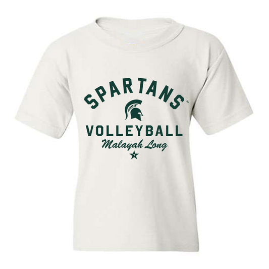 Michigan State - NCAA Women's Volleyball : Malayah Long - Classic Shersey Youth T-Shirt-0