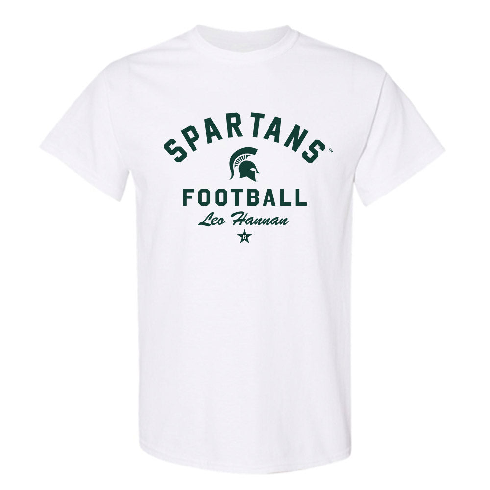 Michigan State - NCAA Football : Leo Hannan - Classic Shersey T-Shirt-0