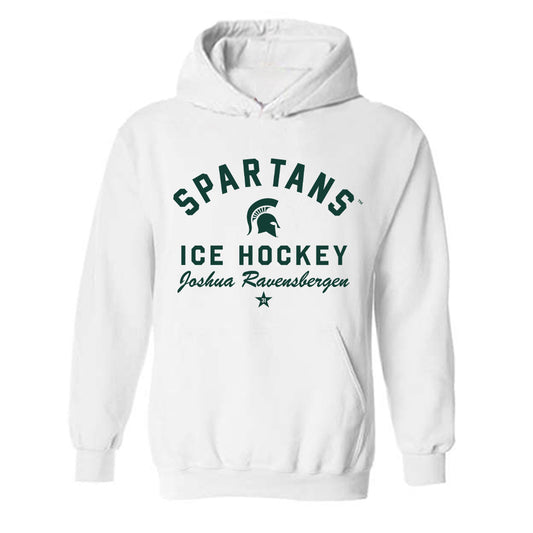 Michigan State - NCAA Men's Ice Hockey : Joshua Ravensbergen - Classic Shersey Hooded Sweatshirt-0