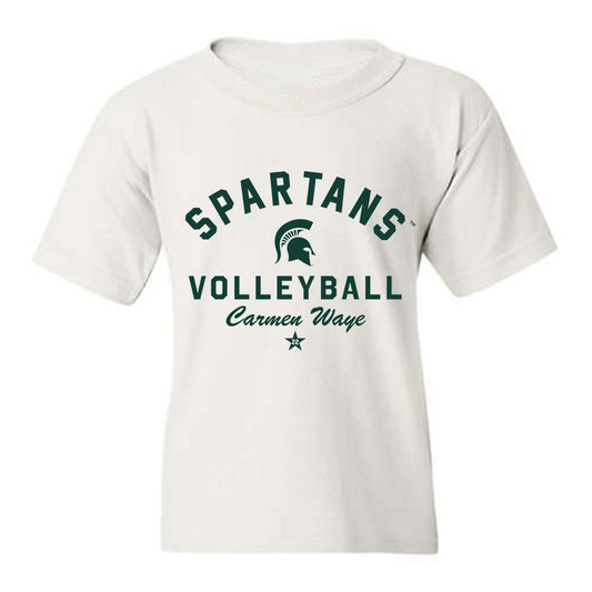 Michigan State - NCAA Women's Volleyball : Carmen Waye - Classic Shersey Youth T-Shirt-0