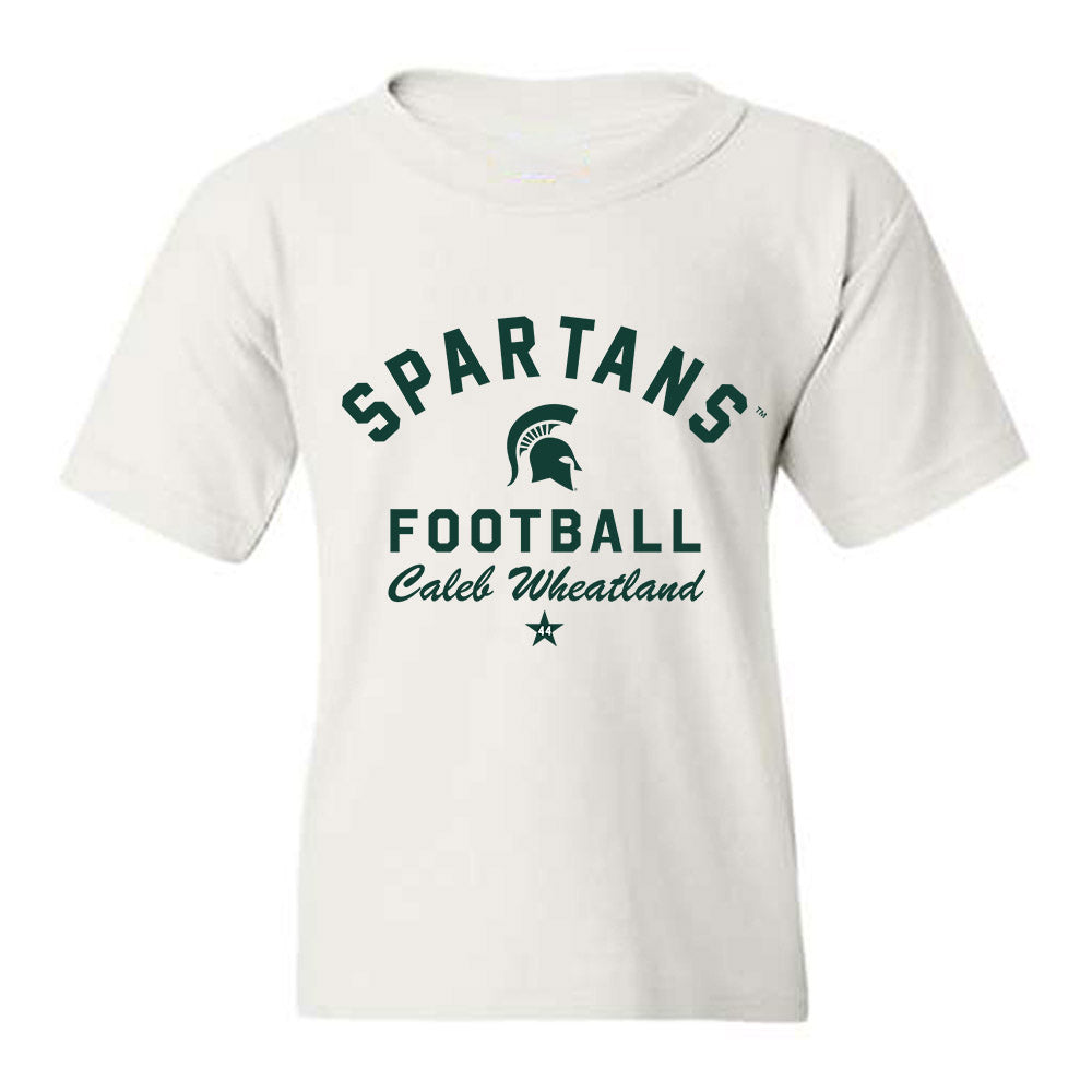 Michigan State - NCAA Football : Caleb Wheatland - Classic Shersey Youth T-Shirt-0