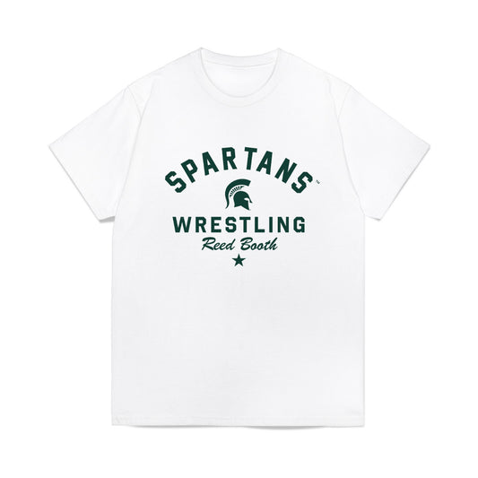 Michigan State - NCAA Wrestling : Reed Booth - Classic Shersey T-Shirt-0