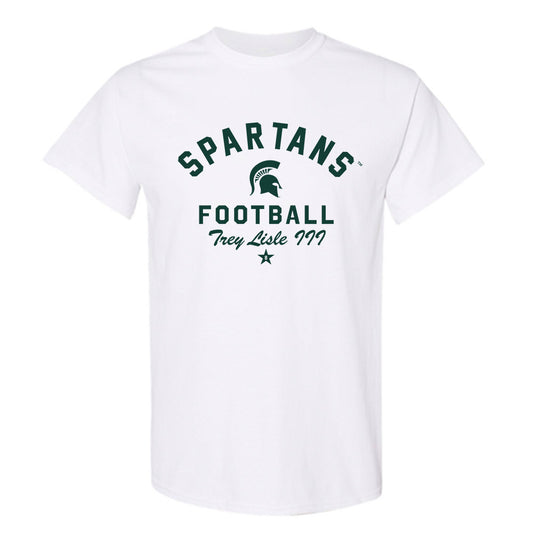 Michigan State - NCAA Football : Trey Lisle III - Classic Shersey T-Shirt-0