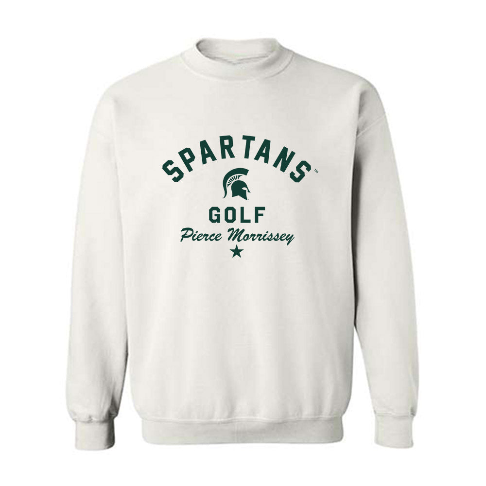 Michigan State - NCAA Men's Golf : Pierce Morrissey - Classic Shersey Crewneck Sweatshirt-0