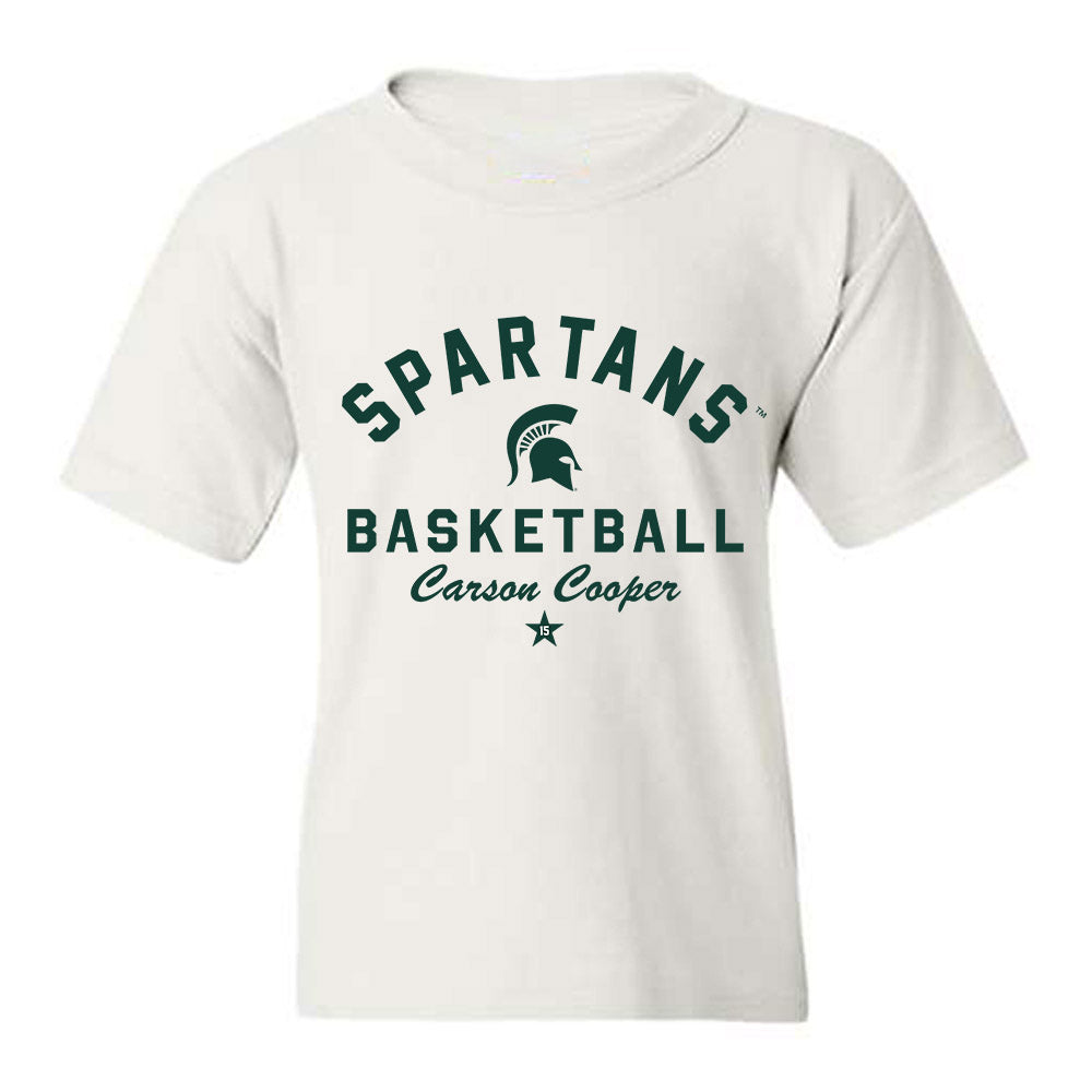 Michigan State - NCAA Men's Basketball : Carson Cooper - Classic Shersey Youth T-Shirt-0