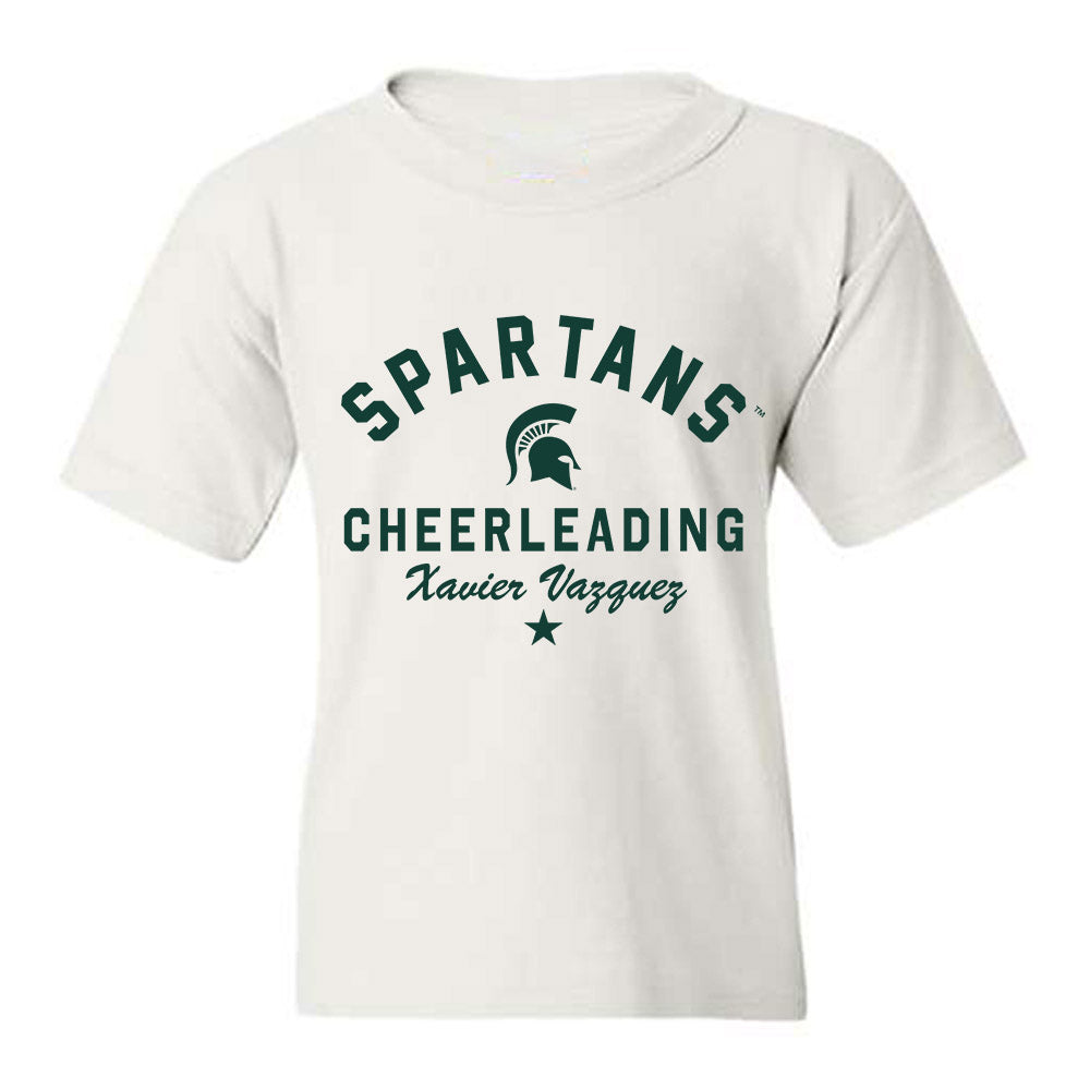 Michigan State - NCAA Cheerleading : Xavier Vazquez - Classic Shersey Youth T-Shirt-0