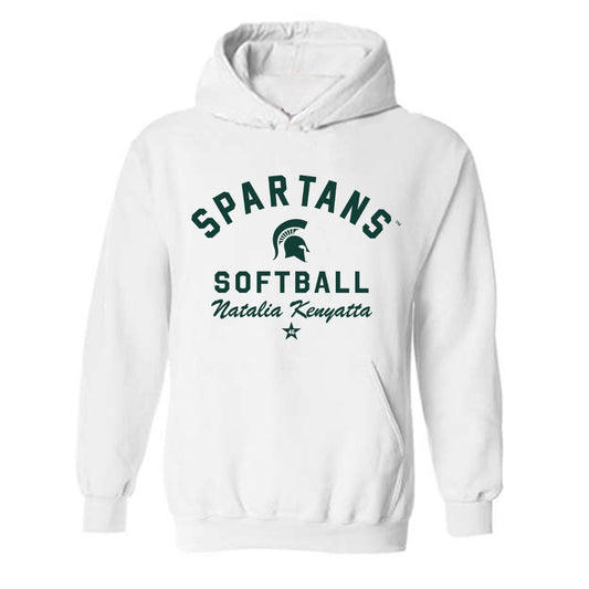 Michigan State - NCAA Softball : Natalia Kenyatta - Classic Shersey Hooded Sweatshirt-0