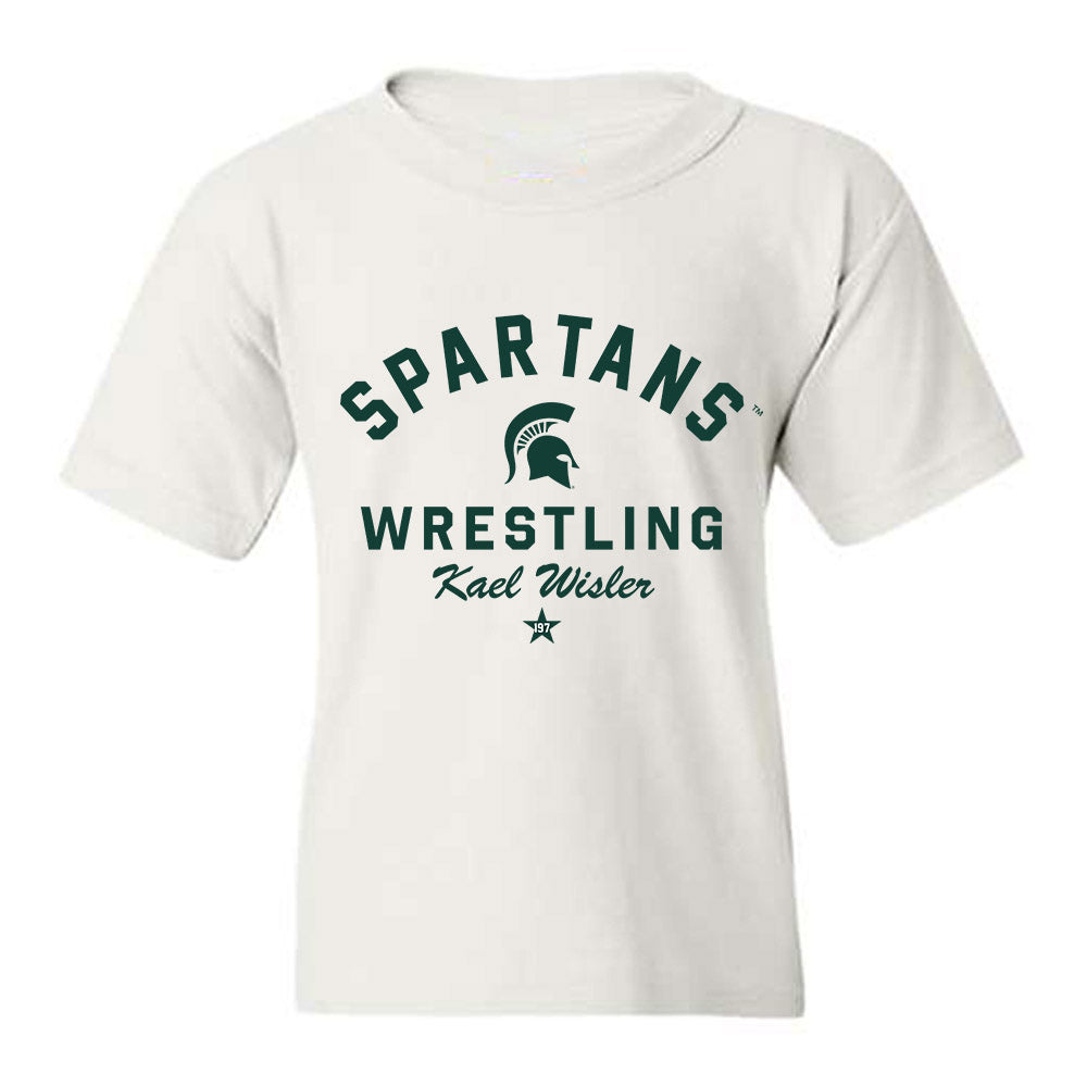 Michigan State - NCAA Wrestling : Kael Wisler - Classic Shersey Youth T-Shirt-0