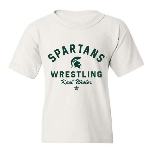 Michigan State - NCAA Wrestling : Kael Wisler - Classic Shersey Youth T-Shirt-0