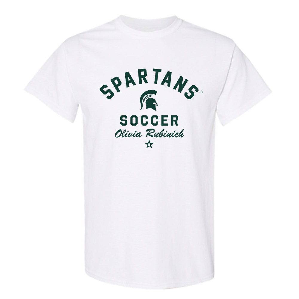 Michigan State - NCAA Women's Soccer : Olivia Rubinich - Classic Shersey T-Shirt-0