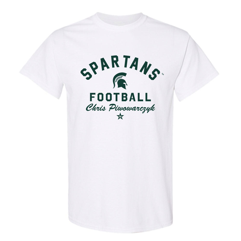 Michigan State - NCAA Football : Chris Piwowarczyk - Classic Shersey T-Shirt-0