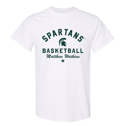 Michigan State - NCAA Men's Basketball : Matthew Watkins - Classic Shersey T-Shirt-0