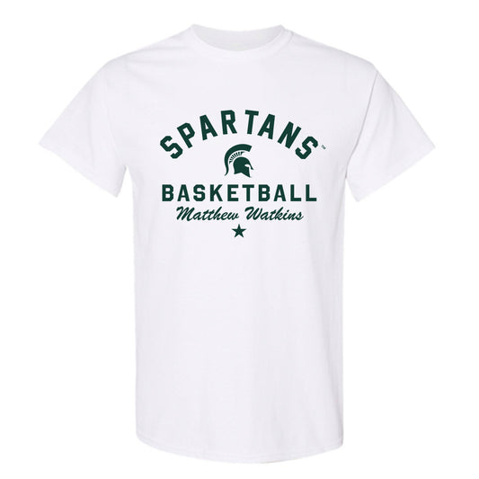 Michigan State - NCAA Men's Basketball : Matthew Watkins - Classic Shersey T-Shirt-0