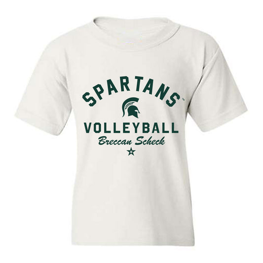 Michigan State - NCAA Women's Volleyball : Breccan Scheck - Classic Shersey Youth T-Shirt-0
