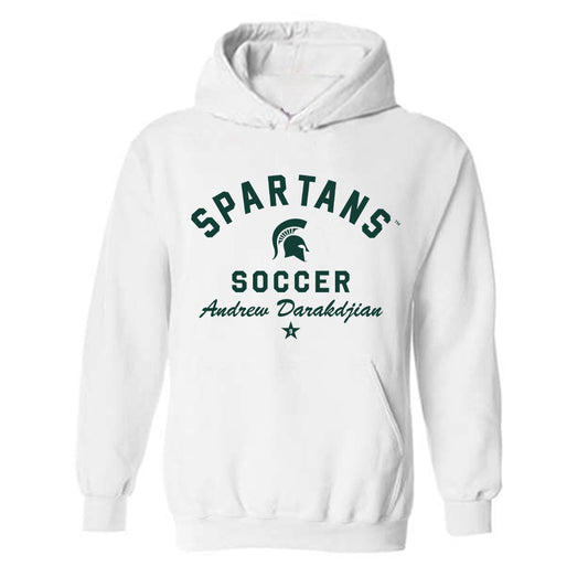 Michigan State - NCAA Men's Soccer : Andrew Darakdjian - Classic Shersey Hooded Sweatshirt-0