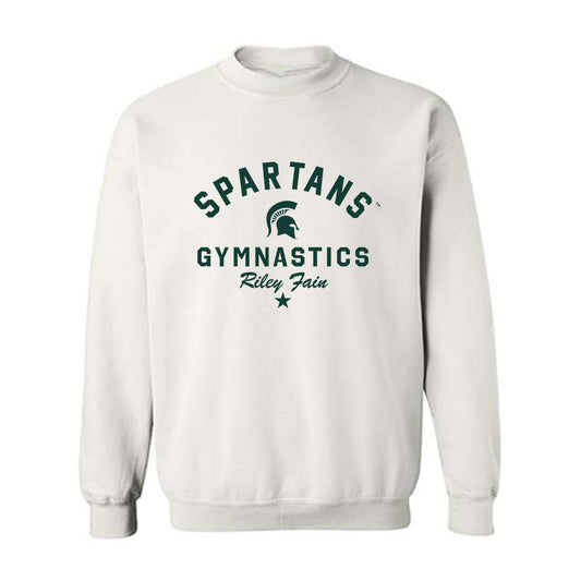 Michigan State - NCAA Women's Gymnastics : Riley Fain - Classic Shersey Crewneck Sweatshirt-0