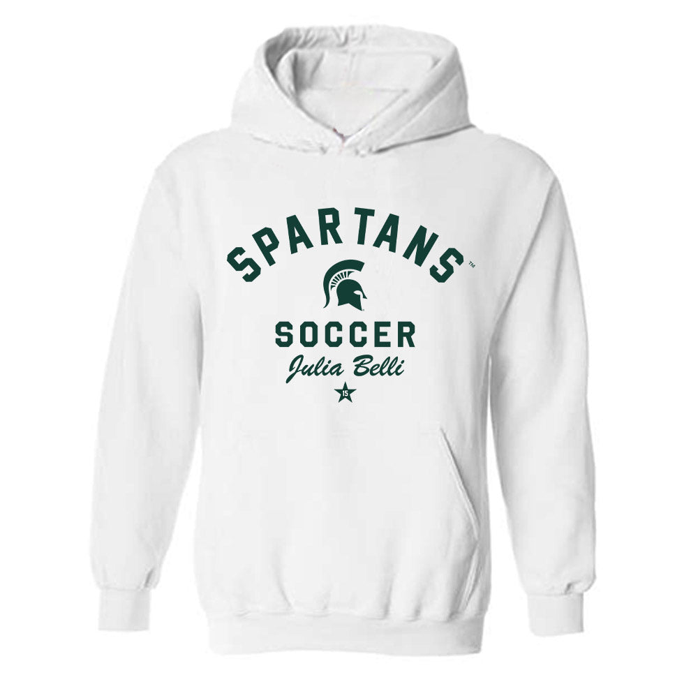 Michigan State - NCAA Women's Soccer : Julia Belli - Classic Shersey Hooded Sweatshirt-0