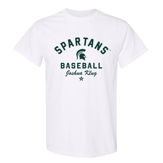 Michigan State - NCAA Baseball : Joshua Klug - Classic Shersey T-Shirt-0