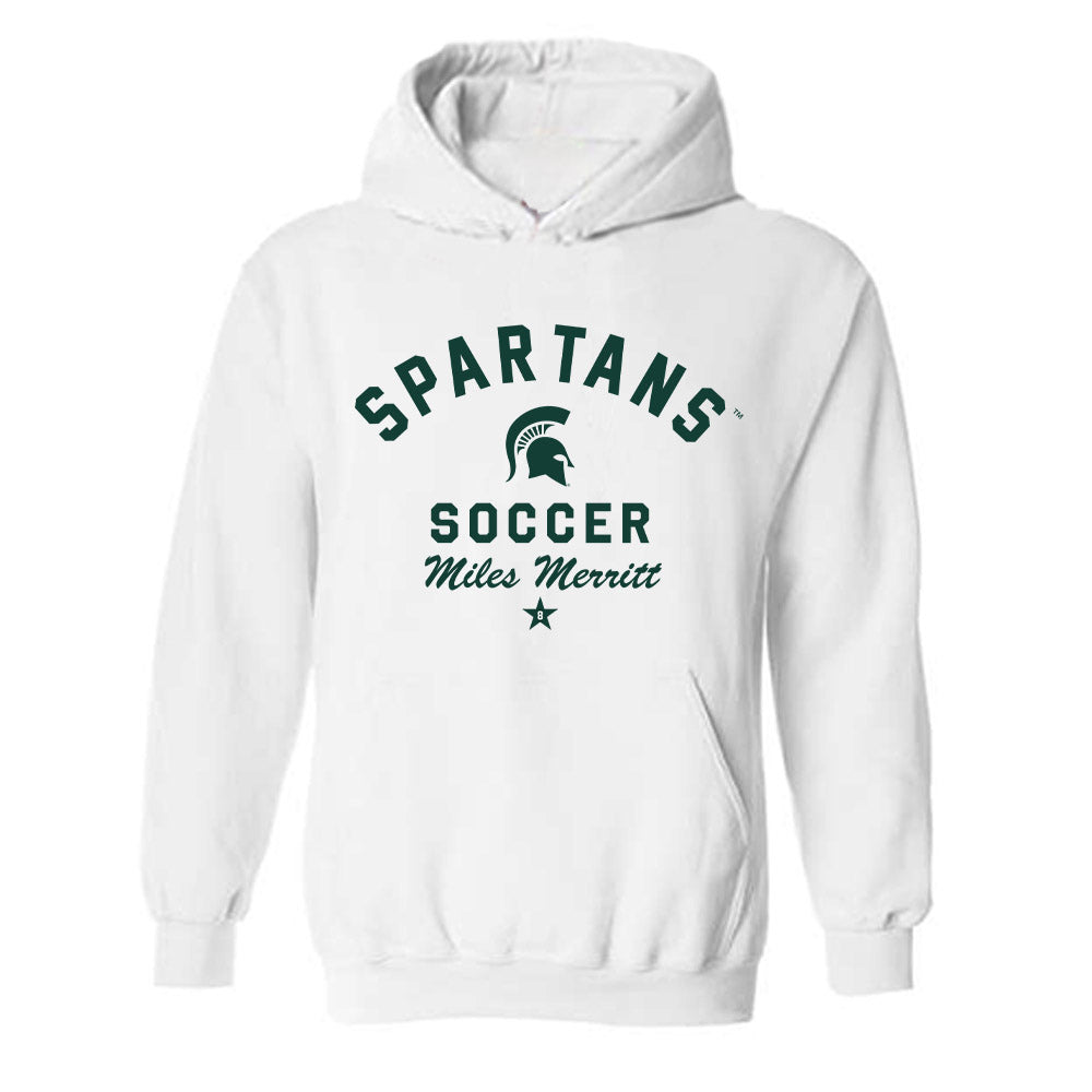 Michigan State - NCAA Men's Soccer : Miles Merritt - Classic Shersey Hooded Sweatshirt-0