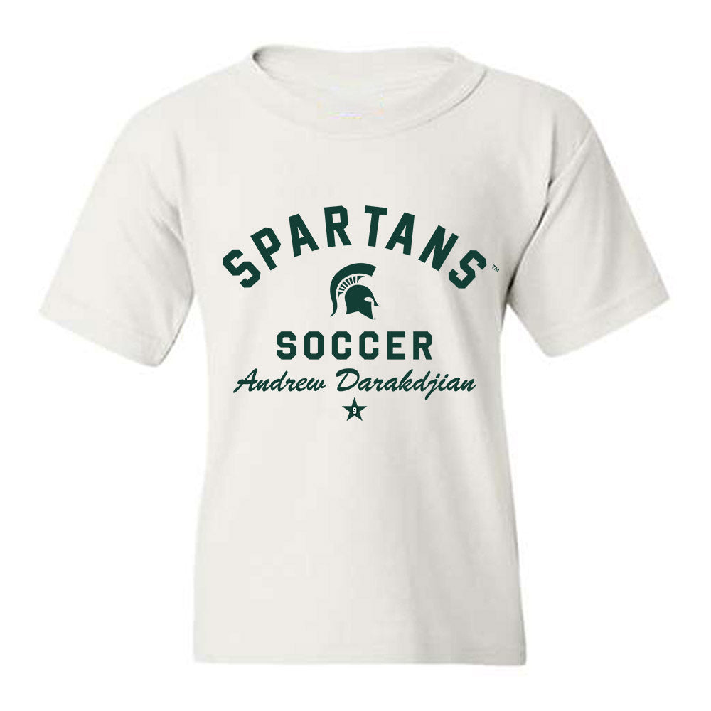 Michigan State - NCAA Men's Soccer : Andrew Darakdjian - Classic Shersey Youth T-Shirt-0