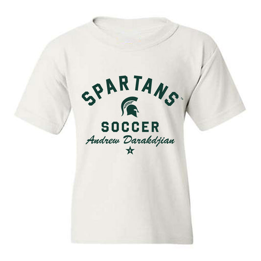 Michigan State - NCAA Men's Soccer : Andrew Darakdjian - Classic Shersey Youth T-Shirt-0