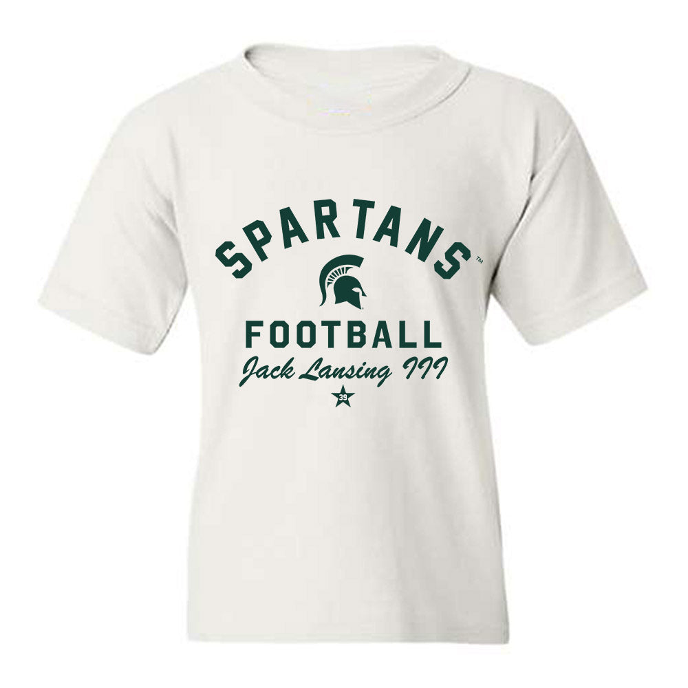 Michigan State - NCAA Football : Jack Lansing III - Classic Shersey Youth T-Shirt-0
