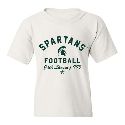 Michigan State - NCAA Football : Jack Lansing III - Classic Shersey Youth T-Shirt-0