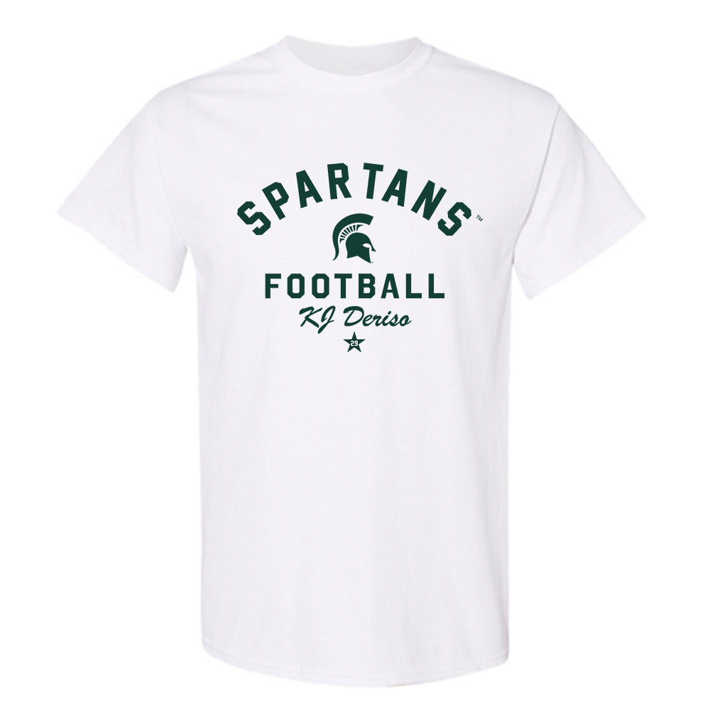 Michigan State - NCAA Football : KJ Deriso - Classic Shersey T-Shirt-0
