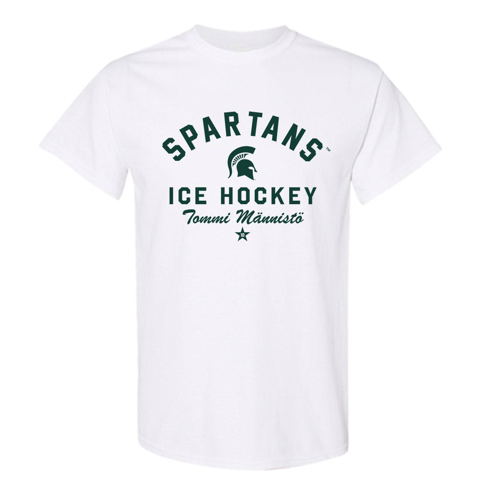 Michigan State - NCAA Men's Ice Hockey : Tommi Männistö - Classic Shersey T-Shirt-0