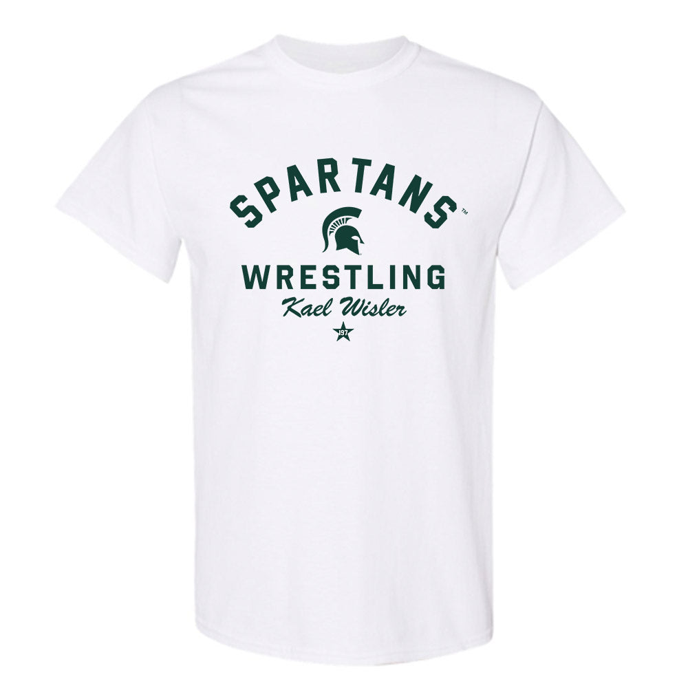 Michigan State - NCAA Wrestling : Kael Wisler - Classic Shersey T-Shirt-0