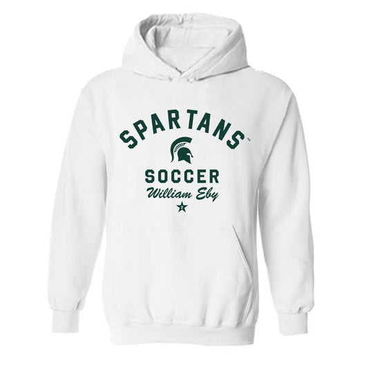 Michigan State - NCAA Men's Soccer : William Eby - Classic Shersey Hooded Sweatshirt-0
