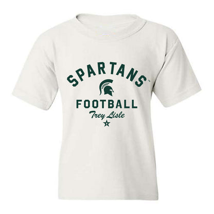 Michigan State - NCAA Football : Trey Lisle - Classic Shersey Youth T-Shirt-0