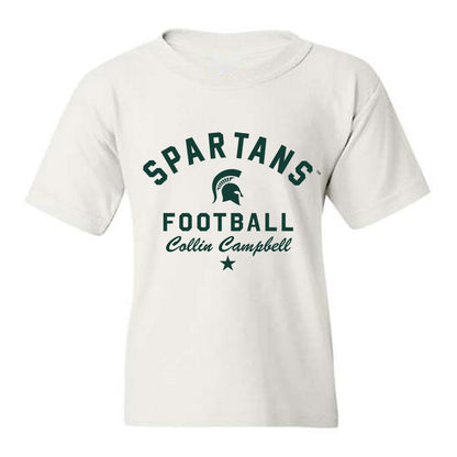 Michigan State - NCAA Football : Collin Campbell - Classic Shersey Youth T-Shirt-0