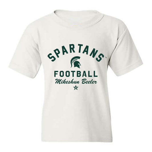 Michigan State - NCAA Football : Mikeshun Beeler - Classic Shersey Youth T-Shirt-0
