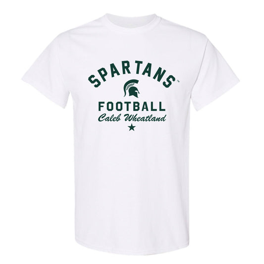 Michigan State - NCAA Football : Caleb Wheatland - Classic Shersey T-Shirt-0