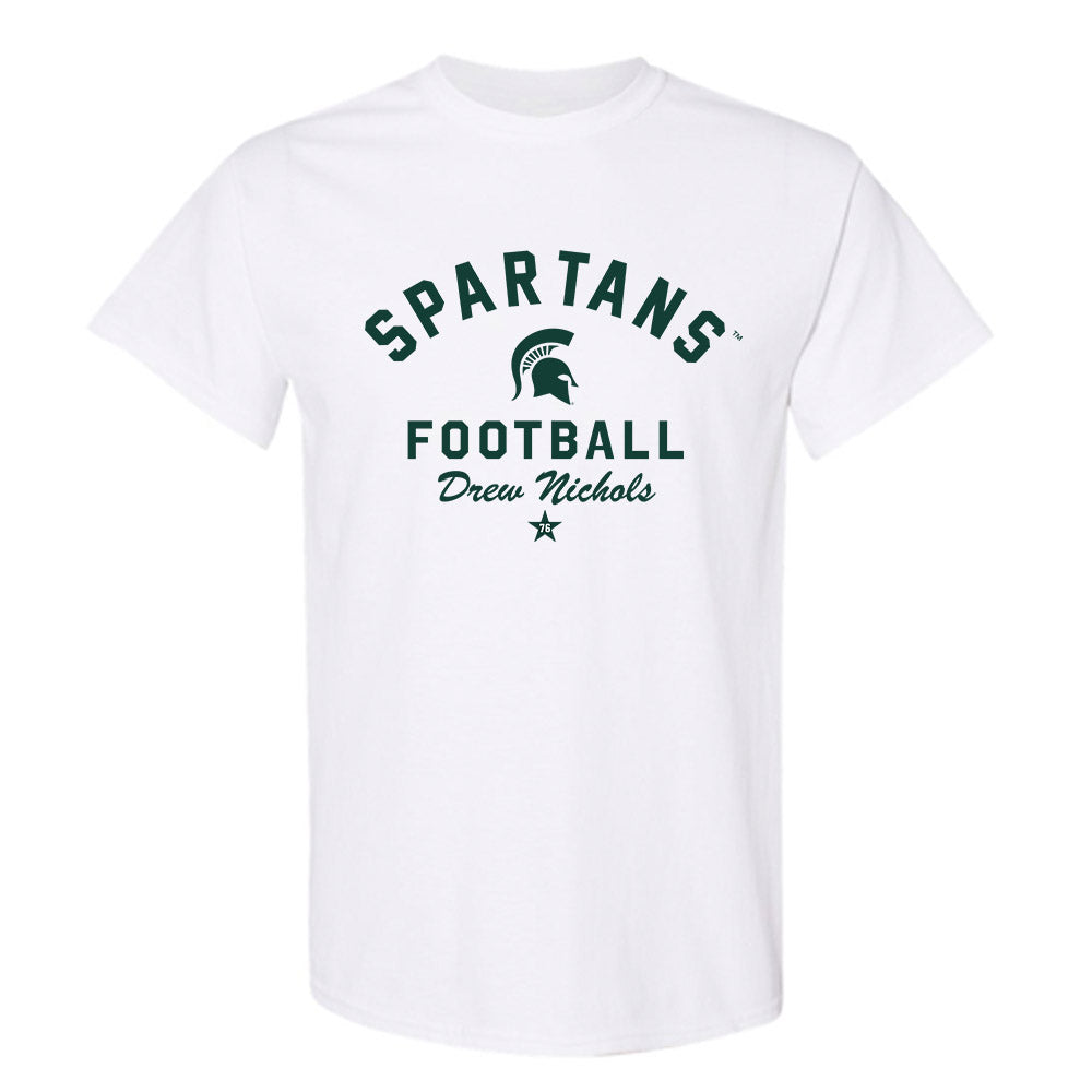 Michigan State - NCAA Football : Drew Nichols - Classic Shersey T-Shirt-0