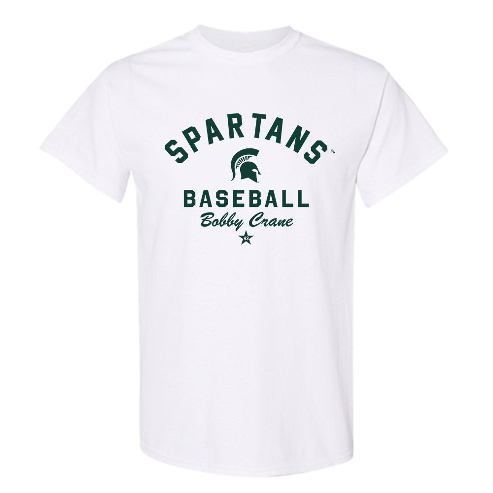 Michigan State - NCAA Baseball : Bobby Crane - Classic Shersey T-Shirt-0