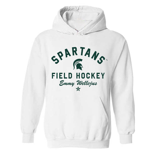 Michigan State - NCAA Women's Field Hockey : Emmy Wellejus - Classic Shersey Hooded Sweatshirt-0