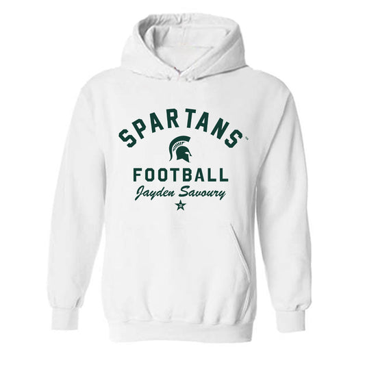 Michigan State - NCAA Football : Jayden Savoury - Classic Shersey Hooded Sweatshirt-0
