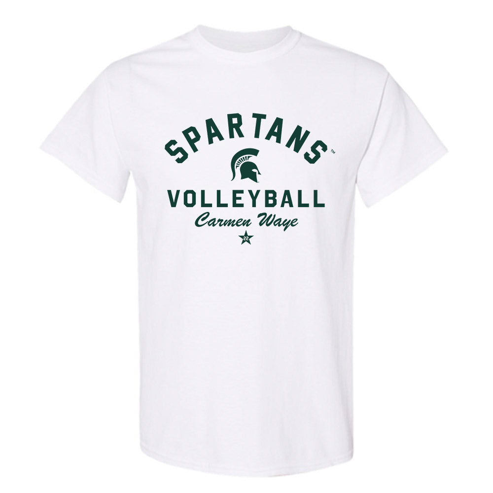 Michigan State - NCAA Women's Volleyball : Carmen Waye - Classic Shersey T-Shirt-0