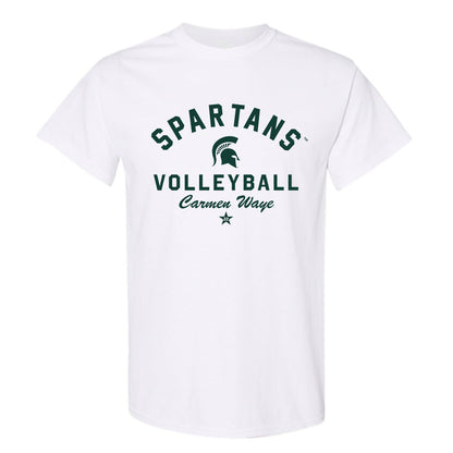 Michigan State - NCAA Women's Volleyball : Carmen Waye - Classic Shersey T-Shirt-0