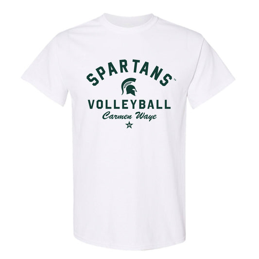 Michigan State - NCAA Women's Volleyball : Carmen Waye - Classic Shersey T-Shirt-0