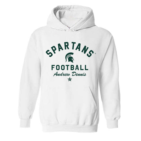 Michigan State - NCAA Football : Andrew Dennis - Classic Shersey Hooded Sweatshirt-0