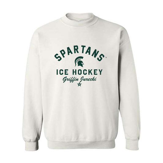Michigan State - NCAA Men's Ice Hockey : Griffin Jurecki - Classic Shersey Crewneck Sweatshirt-0