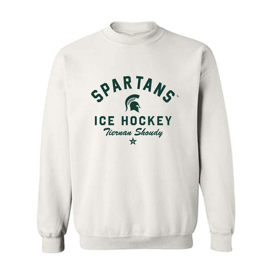 Michigan State - NCAA Men's Ice Hockey : Tiernan Shoudy - Classic Shersey Crewneck Sweatshirt-0