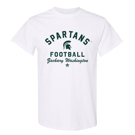 Michigan State - NCAA Football : Zachary Washington - Classic Shersey T-Shirt-0