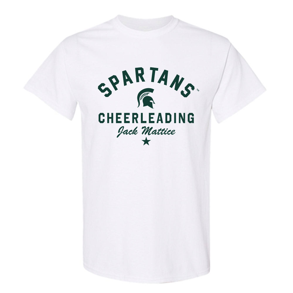 Michigan State - NCAA Cheerleading : Jack Mattice - Classic Shersey T-Shirt-0