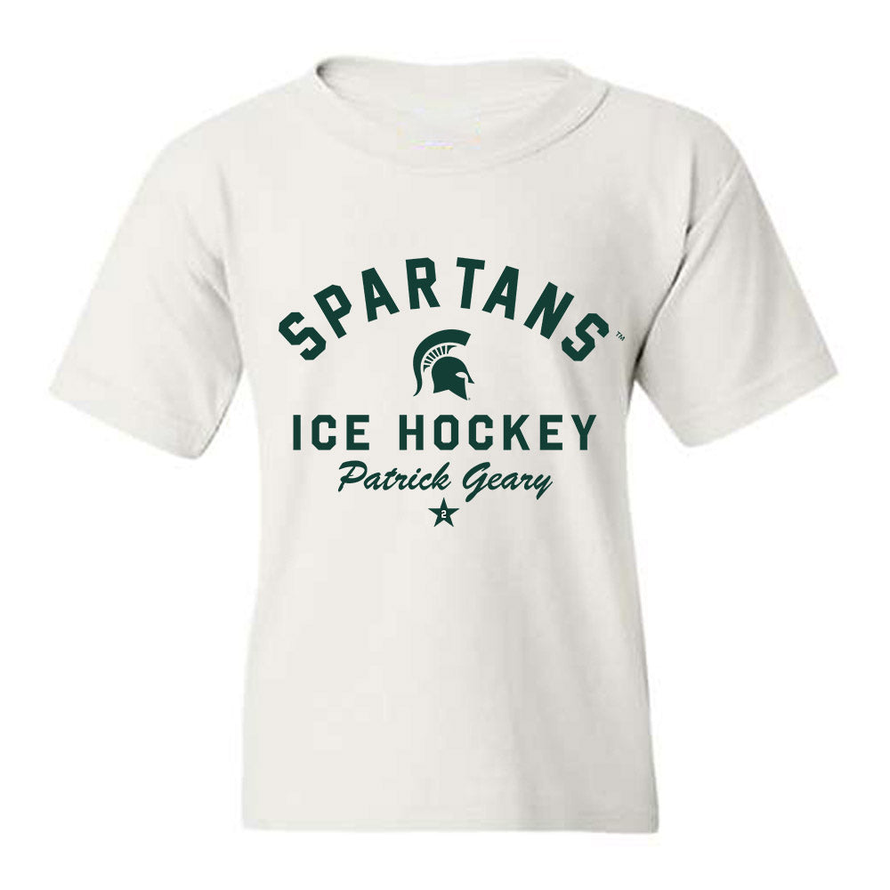 Michigan State - NCAA Men's Ice Hockey : Patrick Geary - Classic Shersey Youth T-Shirt-0