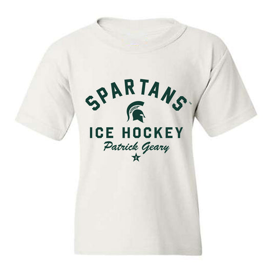 Michigan State - NCAA Men's Ice Hockey : Patrick Geary - Classic Shersey Youth T-Shirt-0